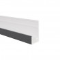 Zwartgrijs Startprofiel verticale bekleding VinyPlus