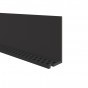 Zwart ventilatieprofiel 50 x 25 x 2