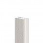 Eurotexx dubbel rabat potdeksel 50mm verbindingsprofiel 2-delig Sheffield eiken wit