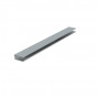 Eurotexx dubbel rabat potdeksel 50mm eindprofiel kunststof gevelbekleding grijs RAL 7001