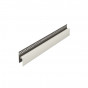 Eurotexx dubbel rabat potdeksel 17mm ventilatie afsluitprofiel kunststof crème RAL 9001