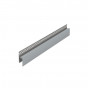 Eurotexx dubbel rabat potdeksel 17mm ventilatie afsluitprofiel kunststof grijs RAL 7001
