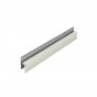 Eurotexx dubbel rabat potdeksel 17mm ventilatie afsluitprofiel kunststof lichtgrijs RAL 7035