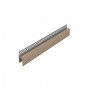 Eurotexx dubbel rabat potdeksel 17mm ventilatie afsluitprofiel kunststof olijf RAL n.v.t.