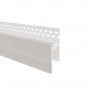 Eurotexx dubbel rabat potdeksel 17mm ventilatie afsluitprofiel kunststof eiken wit RAL n.v.t.