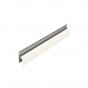 17mm ventilatie afsluitprofiel kunststof in de kleur wit ral 9010 Eurotexx Dubbel Rabat - potdeksel