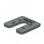 Milli-Max stelplaten u-combi zwart 5 mm afmetingen