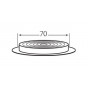 Ventilatierooster rond 70mm 