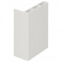 Holkamerprofiel 60x30x15 mm nerf binnenzijde Wit