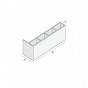 Holkamerprofiel 100x30x15 mm