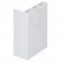 Holkamerprofiel 60x30x10mm nerfstructuur Wit