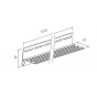 fronto ventilatieprofiel grijs afmetingen