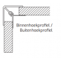 Voorbeeld Hoekprofiel 2-delig - Profex (4 kleuren)