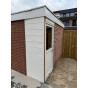 tuinhuisje bekleed met kunststof duafort velling 200 mm wit