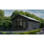 Chalet aurora in Eurotexx dubbel rabat antraciet