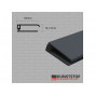 Eurotexx dubbel rabat potdeksel 50mm eindprofiel kunststof gevelbekleding antraciet RAL 7015