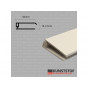 Eurotexx dubbel rabat potdeksel 50mm eindprofiel kunststof gevelbekleding sand RAL 1015