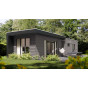 Chalet nova in Eurotexx potdeksel quartzgrijs