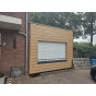 tuinhuisje bekleed met kunststof eurotexx potdeksel turners eiken