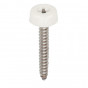 Polytop schroeven RVS - Heering (100 st) verkeerswit 40mm (2694)