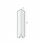 (2167) Uitwendig hoekstuk (afgerond) 250mm Heering