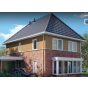 Een huis in de kleur natuur eiken sponningdeel 143 verticaal gemonteerd