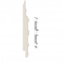 28606505 Keralit Eindkap links creme (Sponningdeel 143)