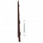 28744205 Keralit Eindkap links (Potdeksel 177) bruin eiken