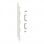 28845005 Keralit Eindkap links (Sponningdeel 190) wit