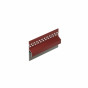Wijnrood keralit trim/kraal ventilatieprofiel (dakrand) (2833)