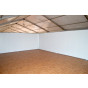 Kunststof scheidingswand wit - 100x200cm