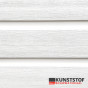 Kunststof dubbel rabat Profex wit RAL 9010 gevelbekleding voor chalet of woning
