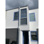 huis bekleed met kunststof profex dubbel rabat wit