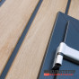 VinyPlus Turners eiken Shadow rondkant sponningdeel verticaal met zwarte rand