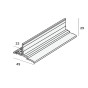 Ventilatie startprofiel horizontaal afmeting