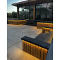 tuin bekleed met kunststof vinyplus quattro paneel turners eiken shadow