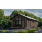 Chalet aurora in VinyPlus rondkant anteak vergrijsd redcedar