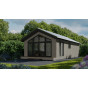 Chalet aurora in VinyPlus rondkant sheffield eiken wit