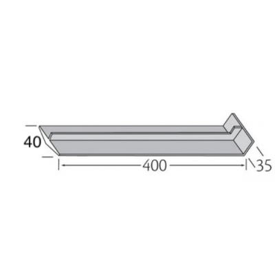 Verbinding 400mm - Millex Glad Creme