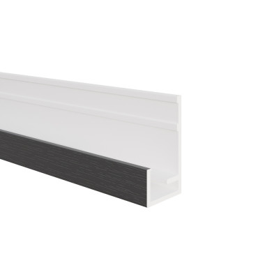 Zwart Startprofiel verticale bekleding VinyPlus