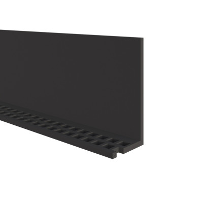 Zwart ventilatieprofiel 50 x 25 x 2