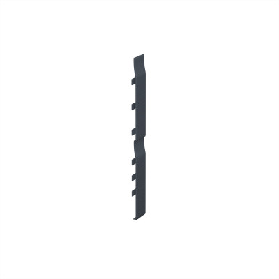 Eurotexx Antraciet stootvoegverbinding 332mm voor dubbel rabat