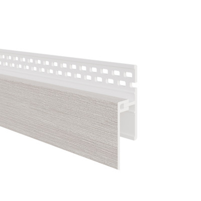 Eurotexx dubbel rabat potdeksel 17mm ventilatie afsluitprofiel kunststof eiken wit RAL n.v.t.