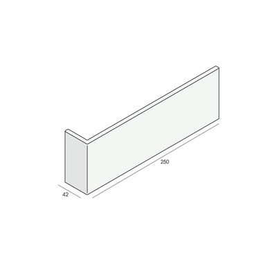 Hoekpaneel 250x42x7 mm