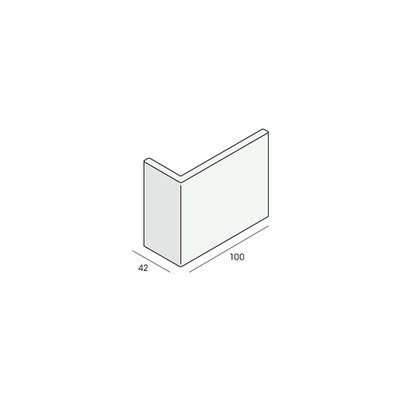 Hoekpaneel 100x42x7 mm