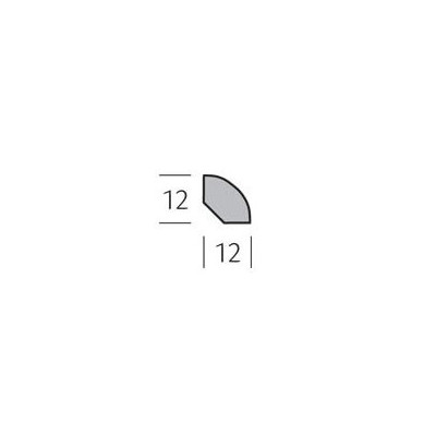 Kwartrond profiel 12 x 12 mm