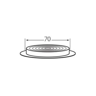 Ventilatierooster rond 70mm 