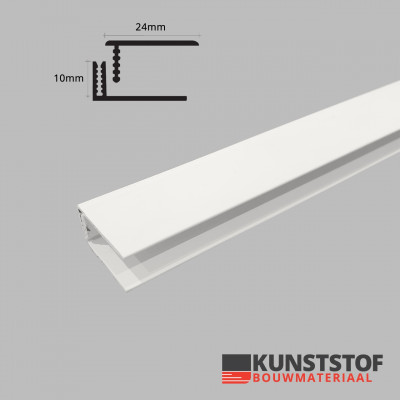 Duafort eindprofiel kunststof gevelbekleding 10mm in 5 kleuren