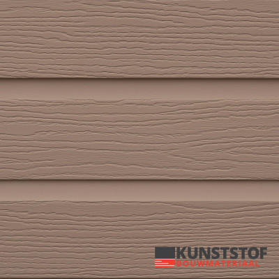 Eurotexx Dubbel rabat kunststof gevelbekleding in de kleur olijf