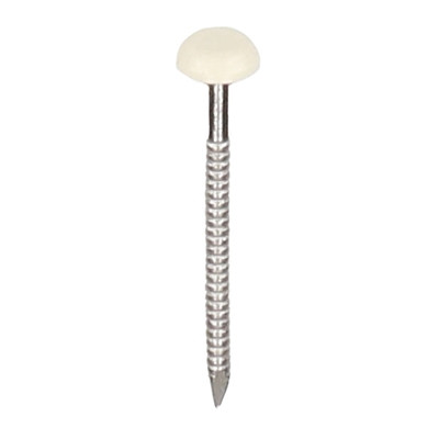 Polytop nagels RVS 30 mm Heering (500 st) creme (2190)
